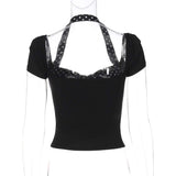 Chic Polka Dot Halter Top image 5