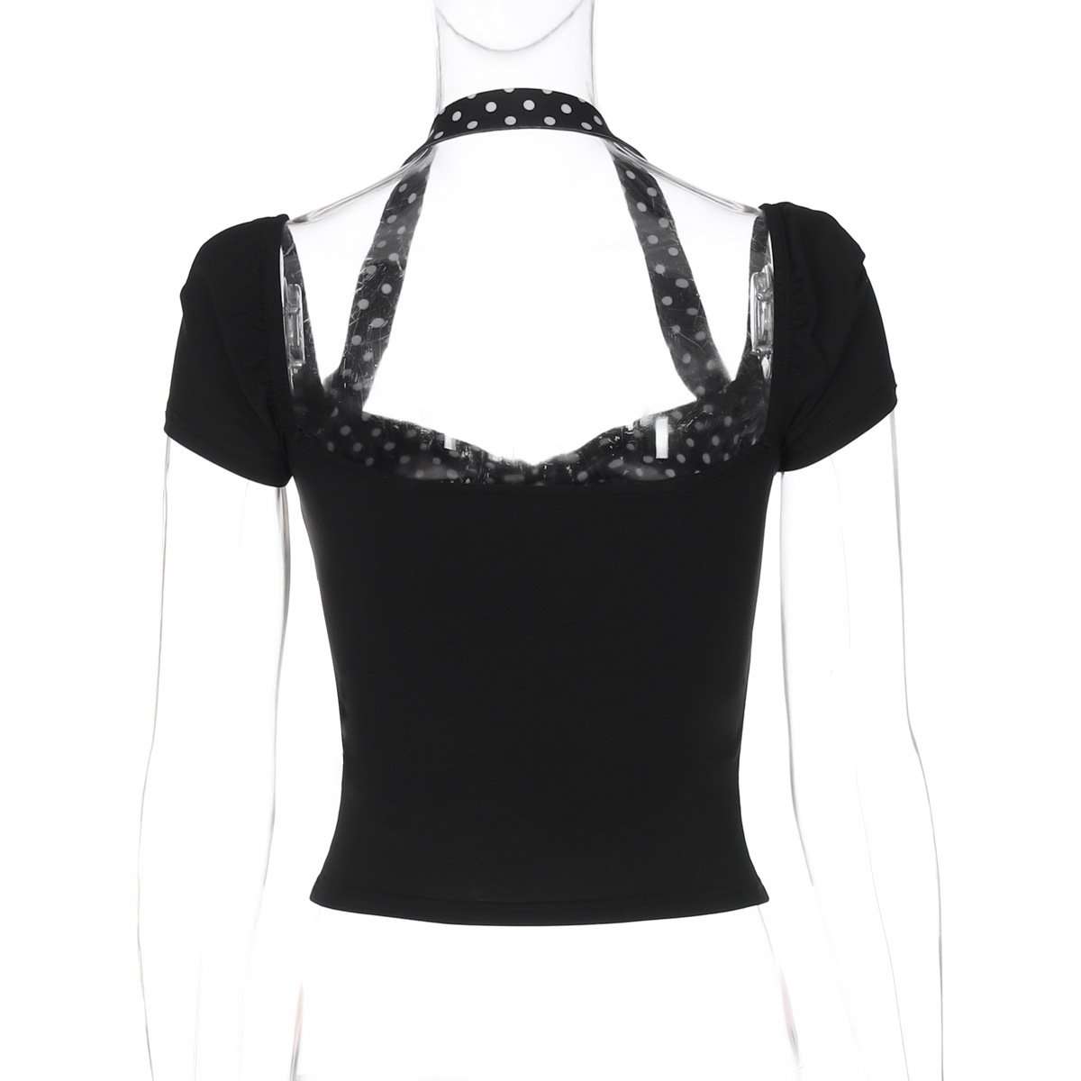 Chic Polka Dot Halter Top image 5