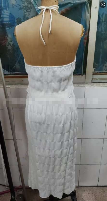 Two-Piece Halter Top and Maxi Skirt Set image 3