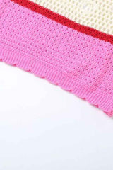 Sexy Ripped Crochet Cross Halter Back Resort Maxi Dress image 7