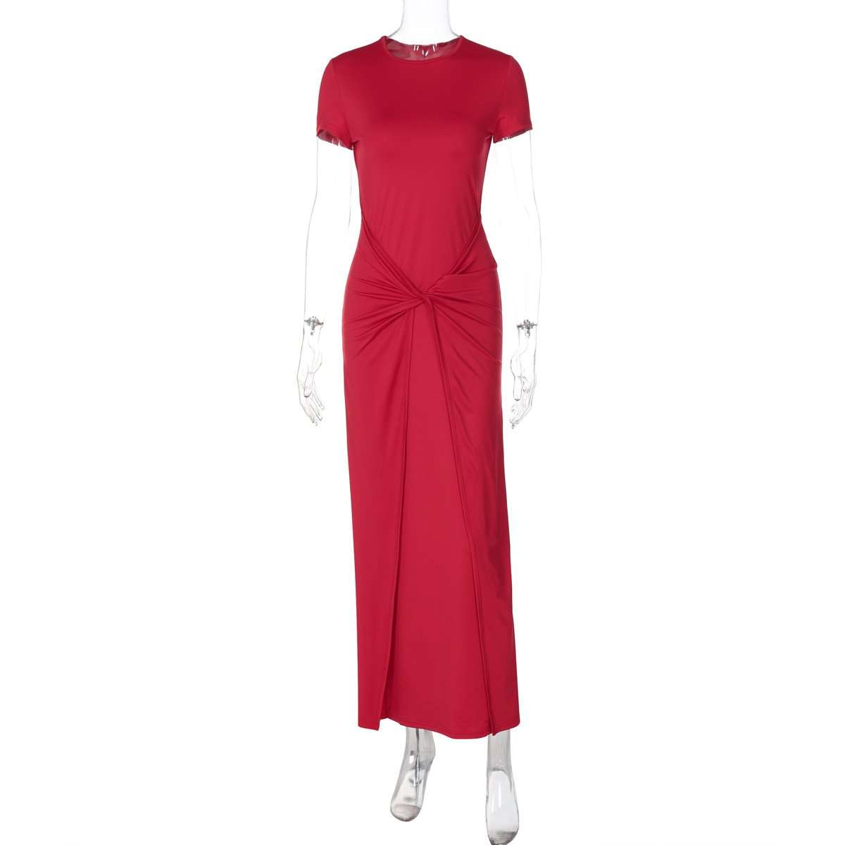 Elegant Maxi Dress with Ruched Waist image 4