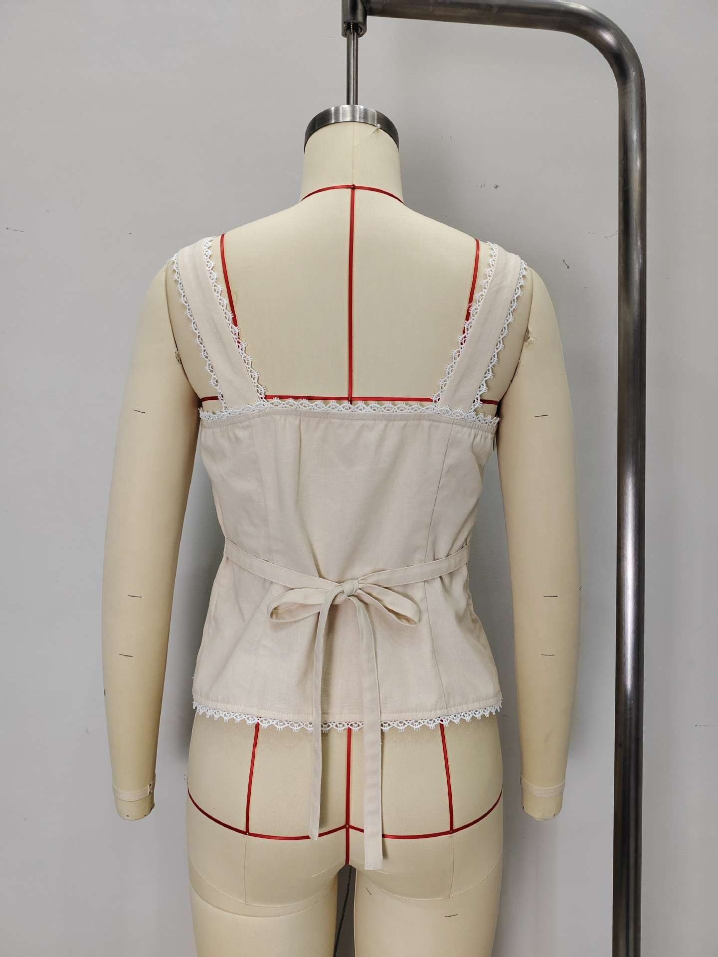 Crochet-Trim Button-Front Top image 5