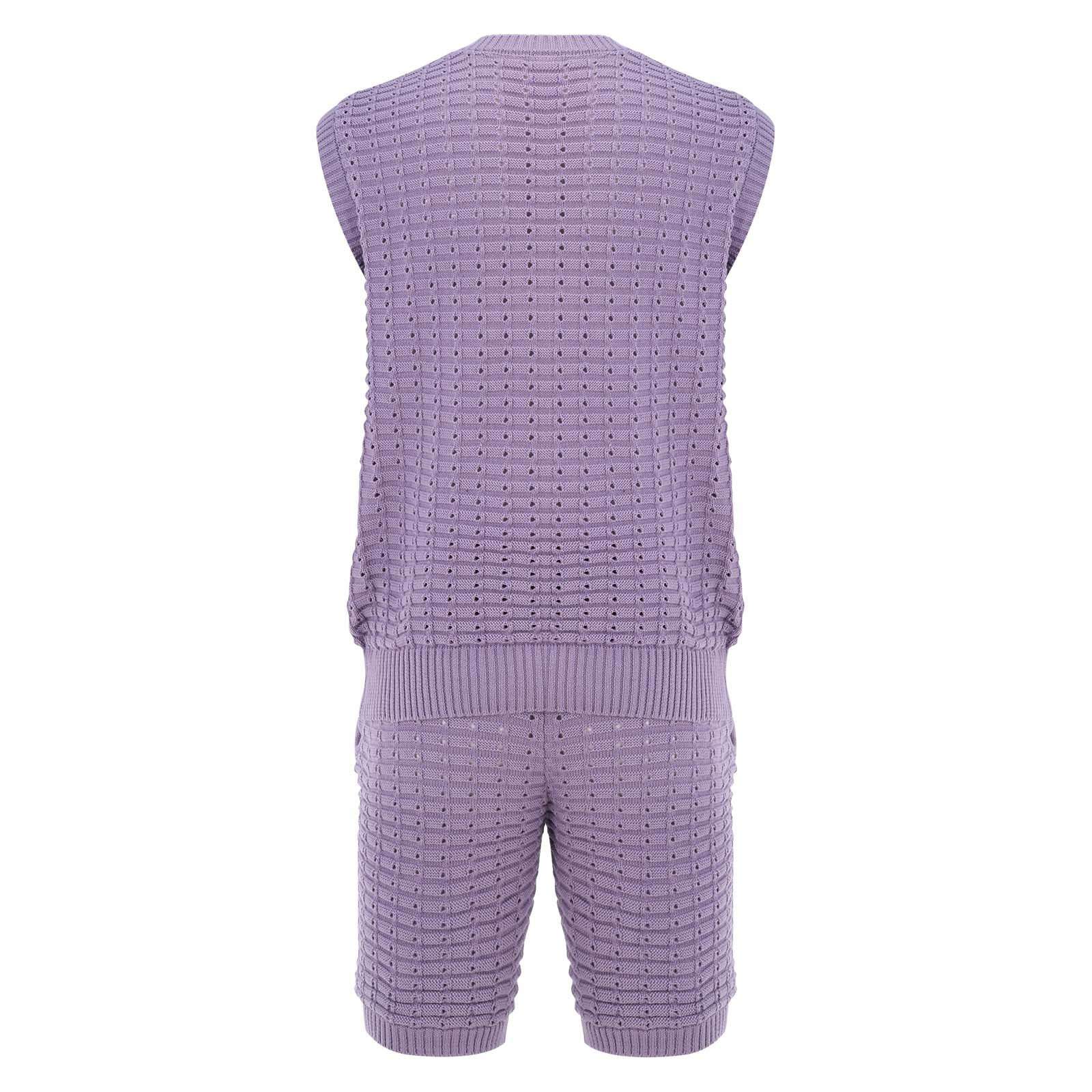 Knit Vest and Shorts Set image 4