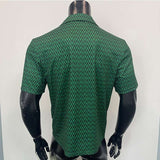 Mens Zigzag Pattern Button-Up Shirt image 4