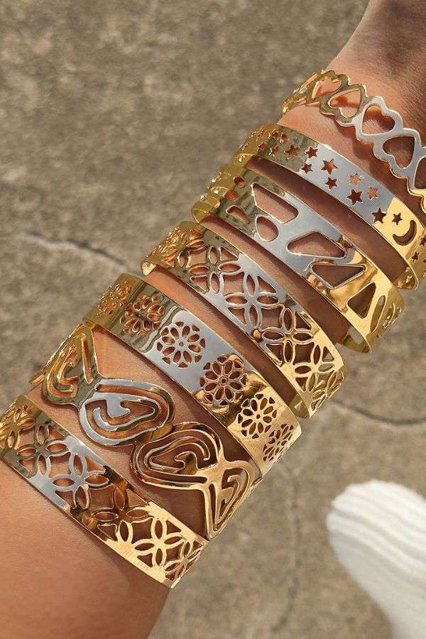 Cutout Bracelets Set image 0