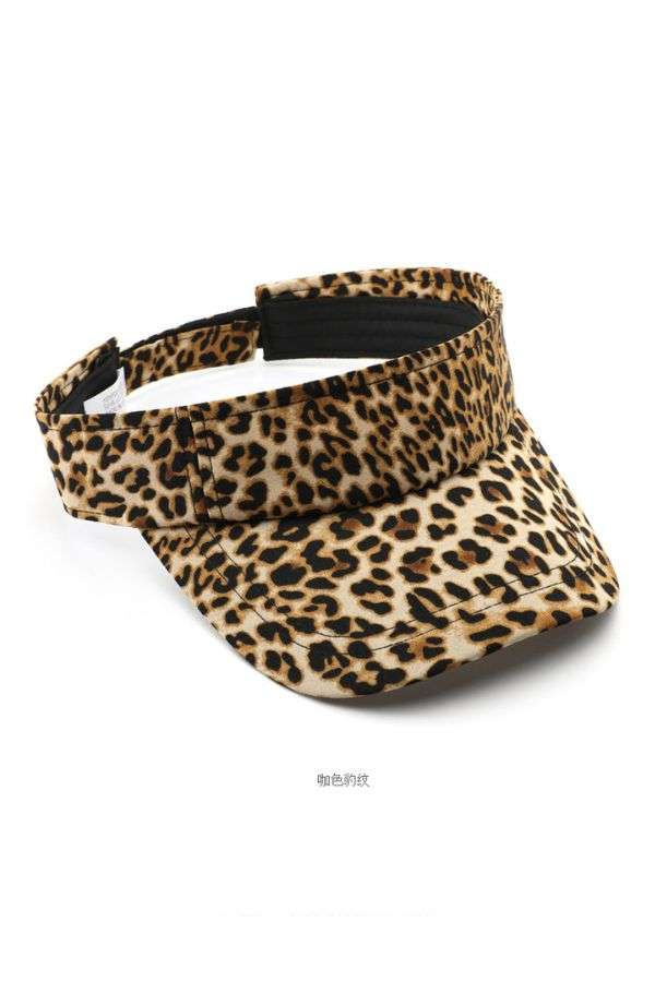 Leopard Print Visor Hat image 0