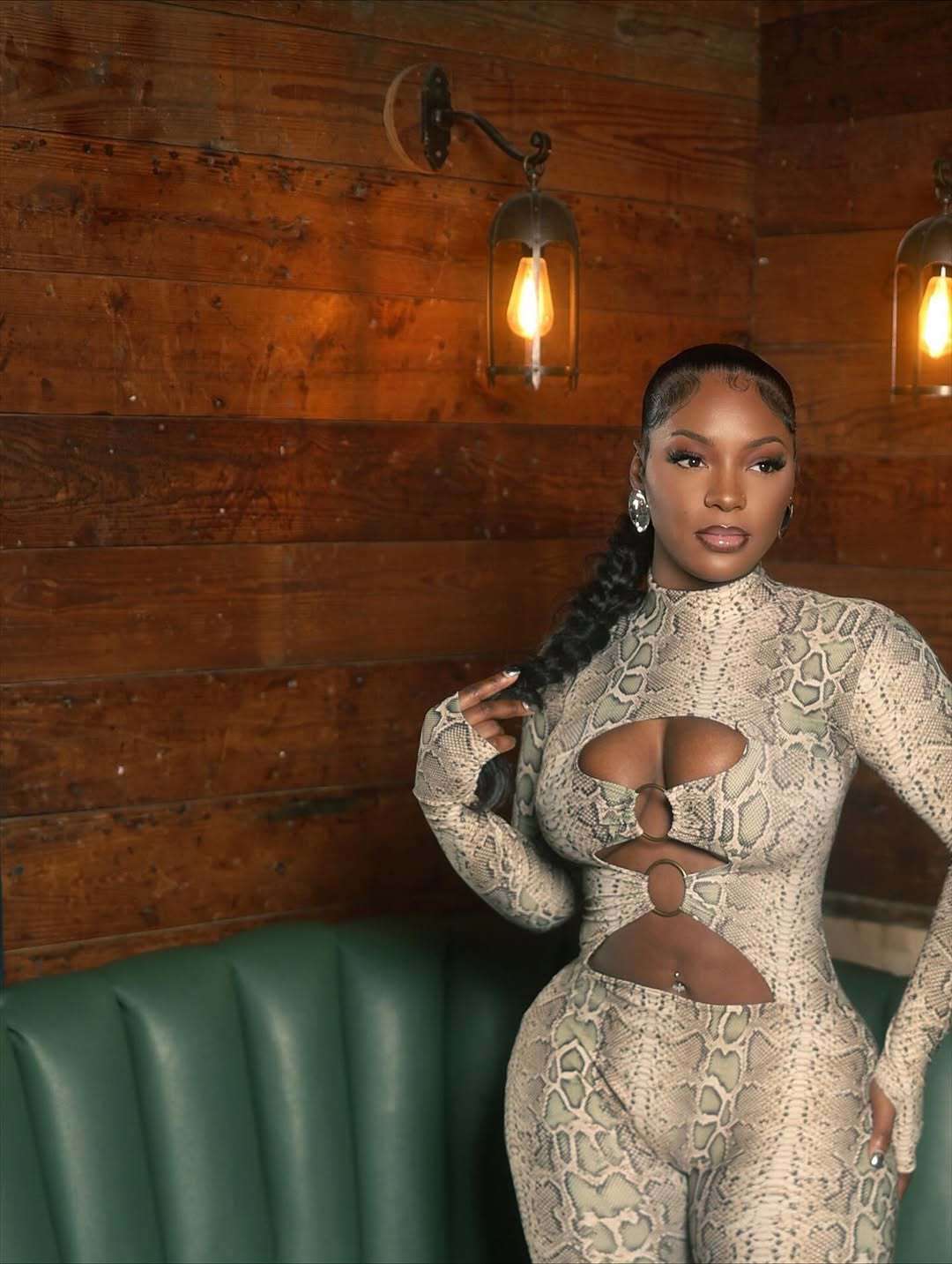 Stylish Snake Print Jumpsuit image 2