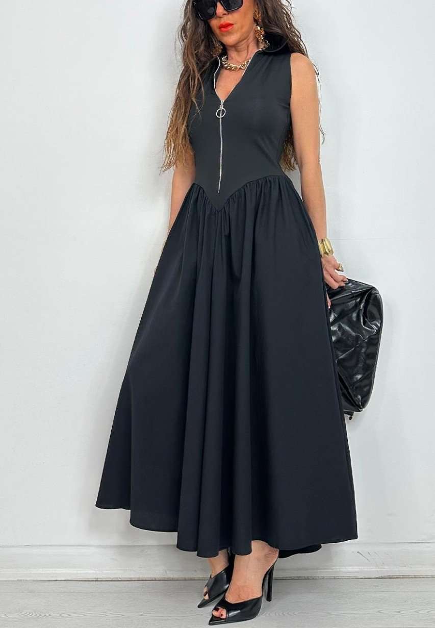Zip-Front Maxi Dress image 2