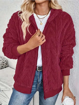 Cozy Faux Fur Zip-Up Jacket image 3
