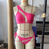 Asymmetric Bikini with Cutout Details image 3