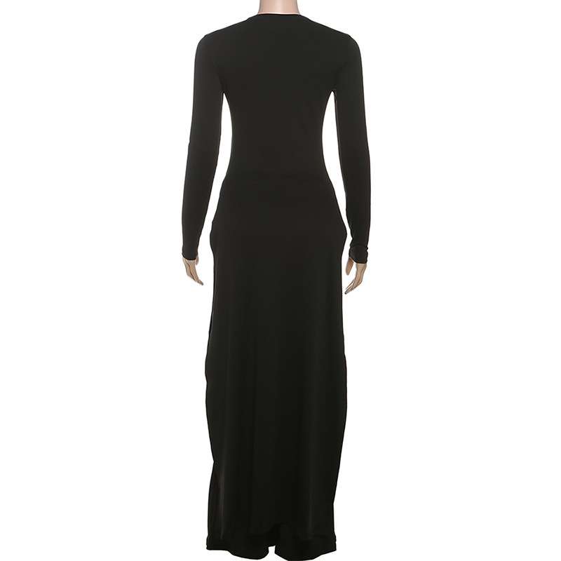 Elegant Long Sleeve Maxi Top with Flared Pants image 6