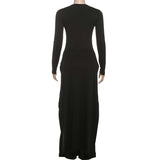 Elegant Long Sleeve Maxi Top with Flared Pants image 6