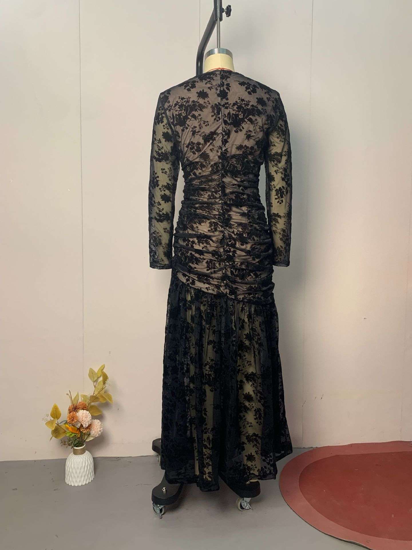 Lace Long Sleeve Maxi Dress image 5