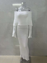 Off Shoulder Long Sleeve Dress image 6