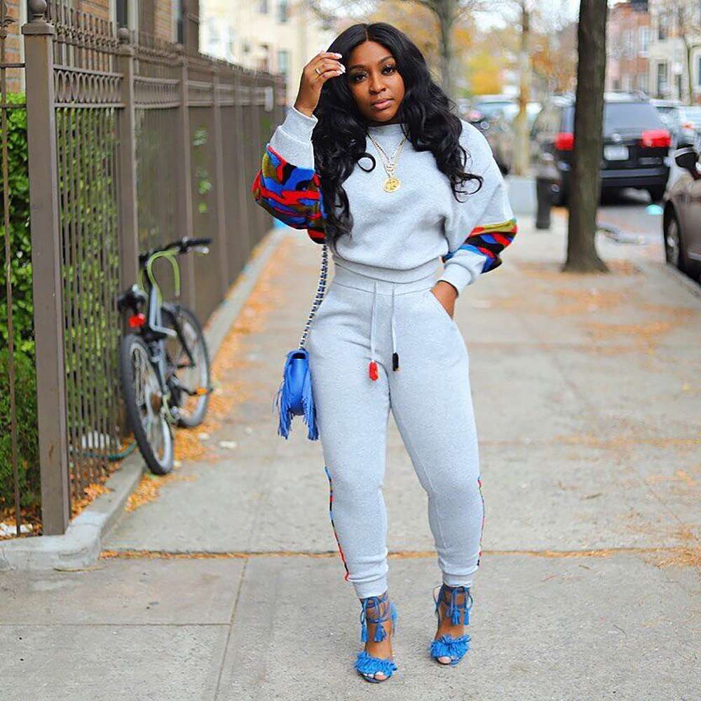 Casual Sporty Chic Lounge Set - S, White image