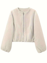 Cozy Oversized Bomber Jacket image 4