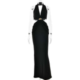 Cut-Out Maxi Dress with Ring Detail image 2