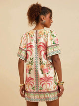 Colorful Floral Print Dress image 5
