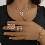 Crystals-Studded Jewellery Set