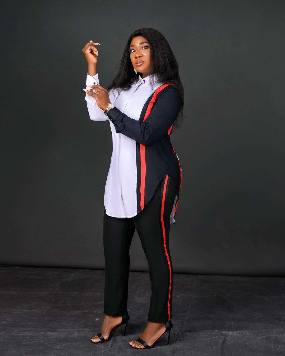 Striped Shirt Casual Colar, Long Sleeve, Button Front Shirt image 3