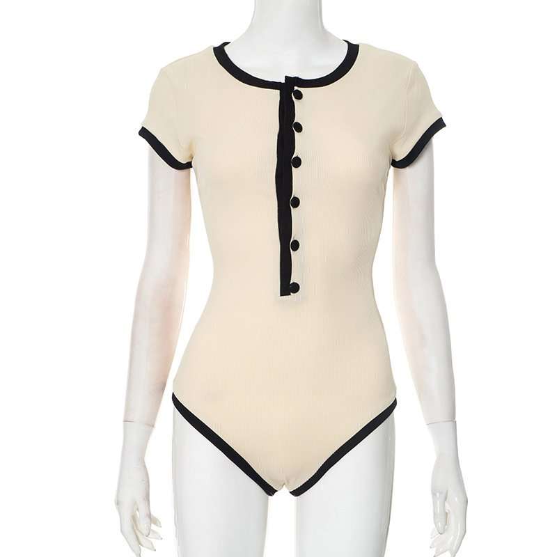 Vintage-Inspired Cap Sleeve Bodysuit image 3