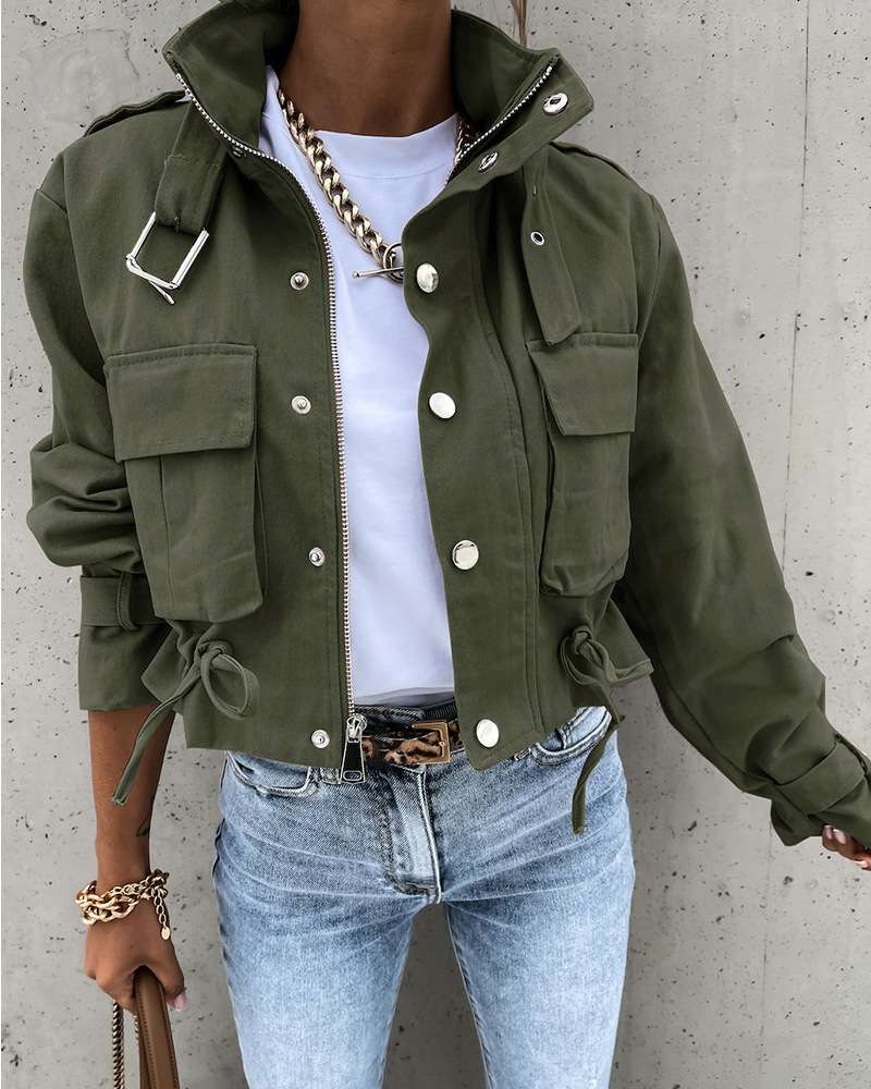 Cropped Retro Style Jacket image 5