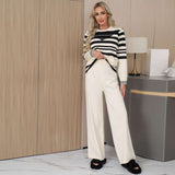 Stripes Shirts and Pants Luxury TrackSets - White image