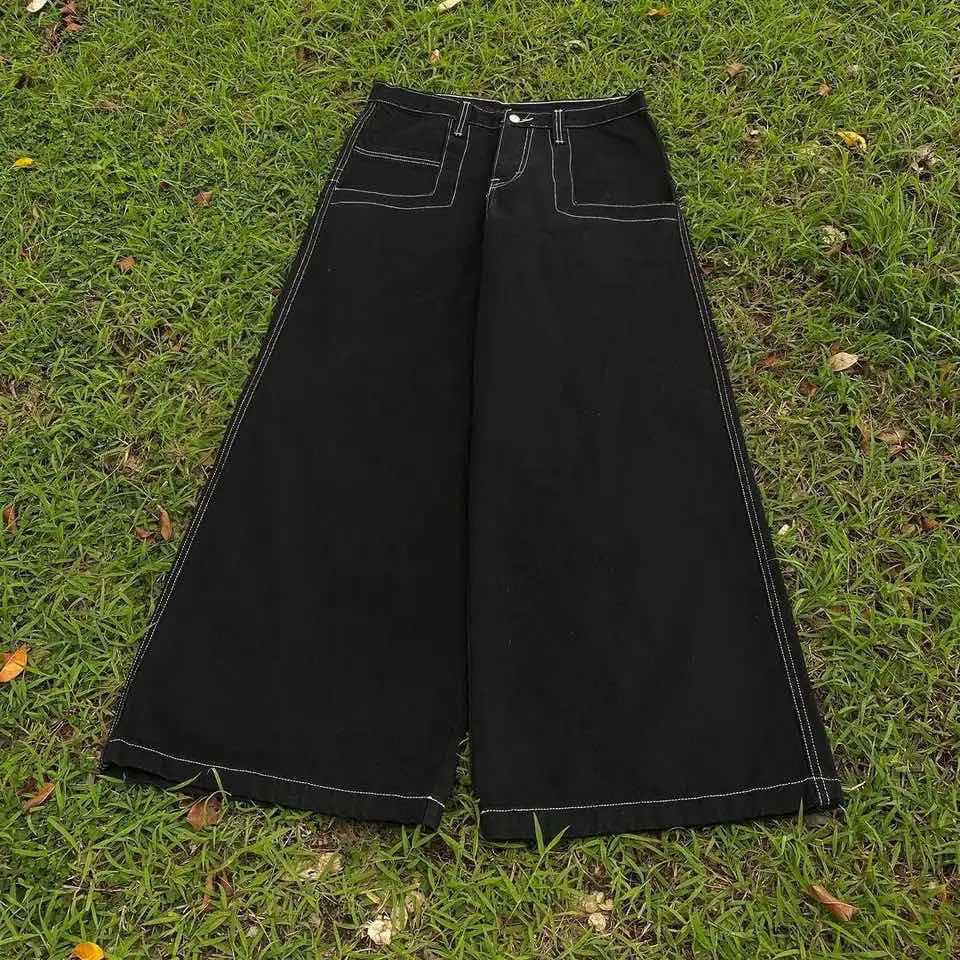 Embroidered Denim Raw Edge Pants image 7