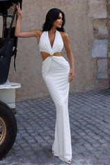 Cut-Out Maxi Dress with Ring Detail image 0
