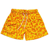 Summer Casual Print Shorts - S, Multi Yellow image