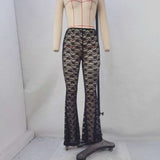 Elegant Lace Flared Pants image 3