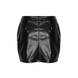 Mini Skirt with Lace Cutout and Front Zipper image 3