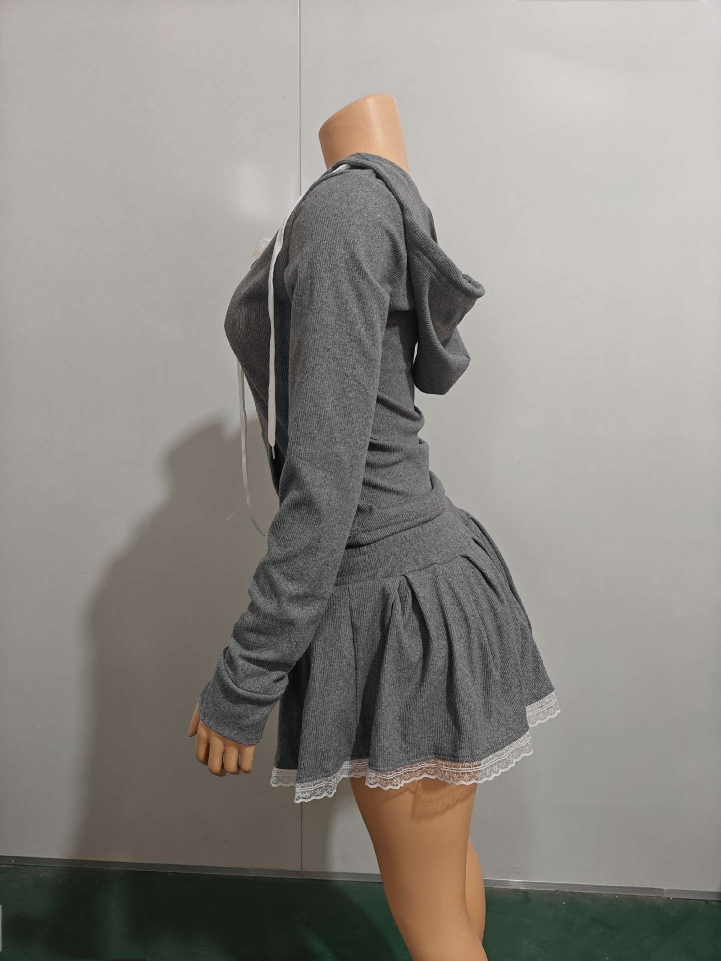 Cozy Hoodie & Pleated Skirt Set image 4