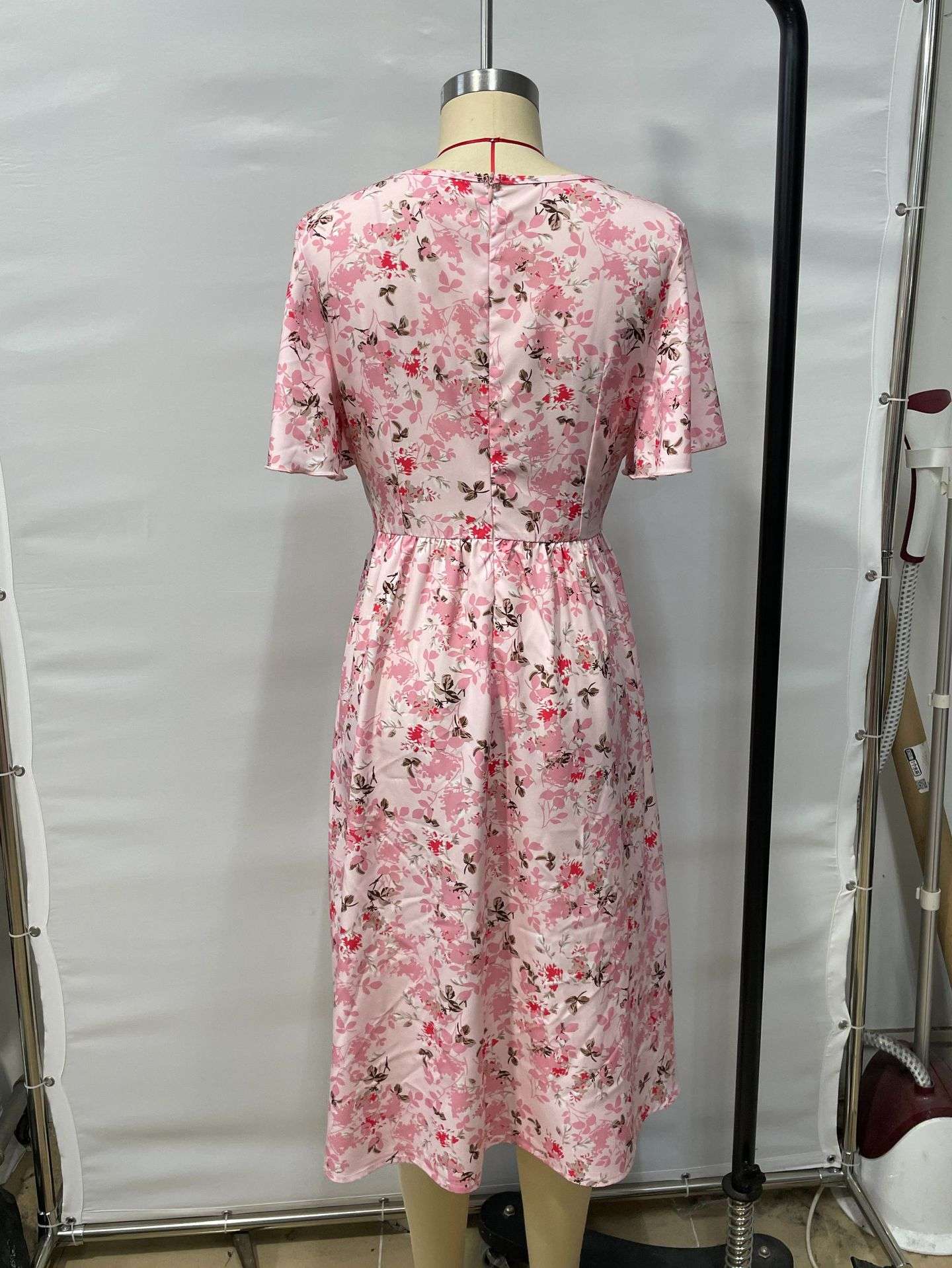 Floral V-Neck Midi Dress image 2