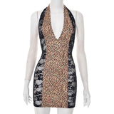 Leopard Print Bodycon Mini Dress image 3