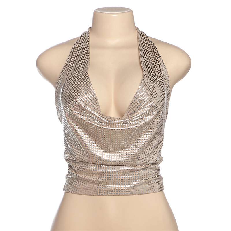 Sparkling Cowl Neck Tank Top image 2