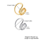 Stylish Open-Heart Chunky Rings image 4