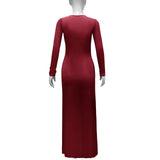 Reversible V Plunge Drape Maxi Dress image 5