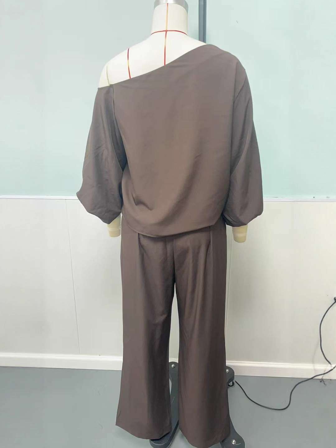 Off-the-Shoulder Brown Set image 3