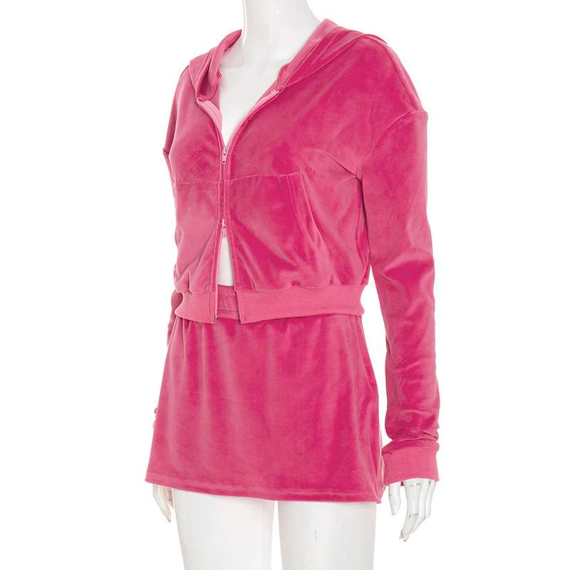 Hoodie and Skirt Lounge Set image 4