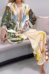 Graphic Printed Shirt With Palazzo image 0