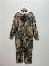 Camouflage Punk Pocket Hooded Zipper Jumpsuit image 2