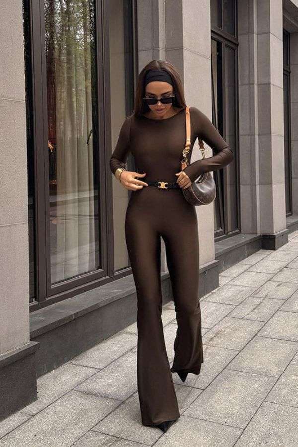 Backless Split Hem Jumpsuit image 0