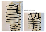 Casual Knit Striped Two-Piece Set image 6