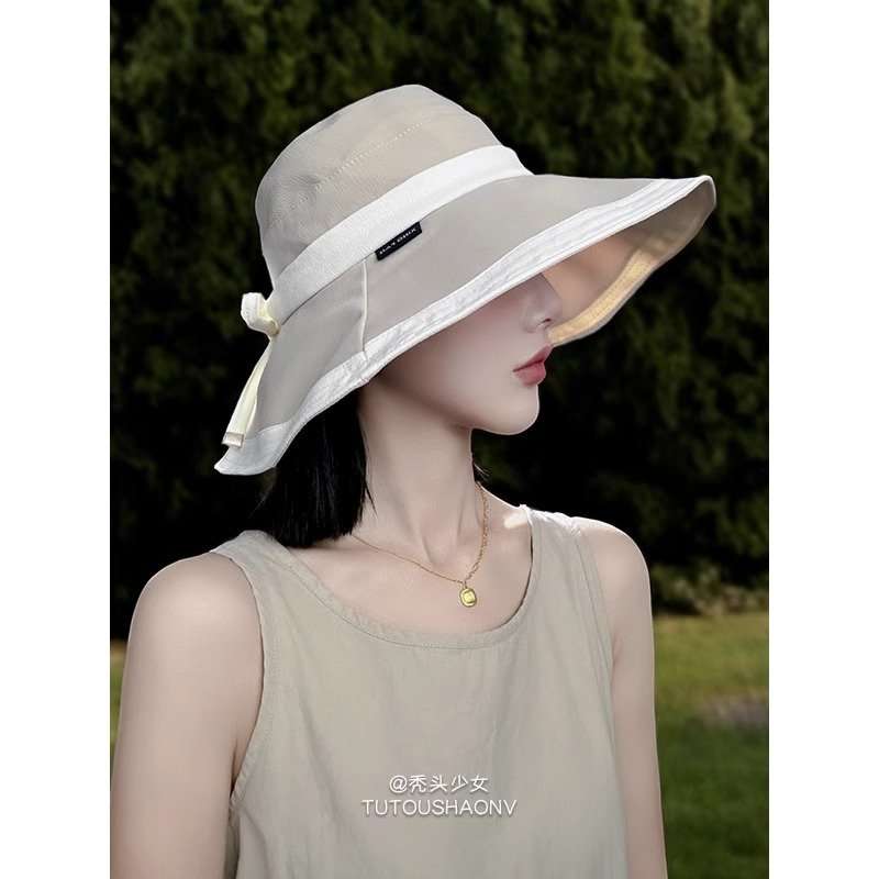 Wide-Brim Sun Hat with  Band