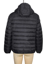 Black Puffer Hooded Jacket image 6