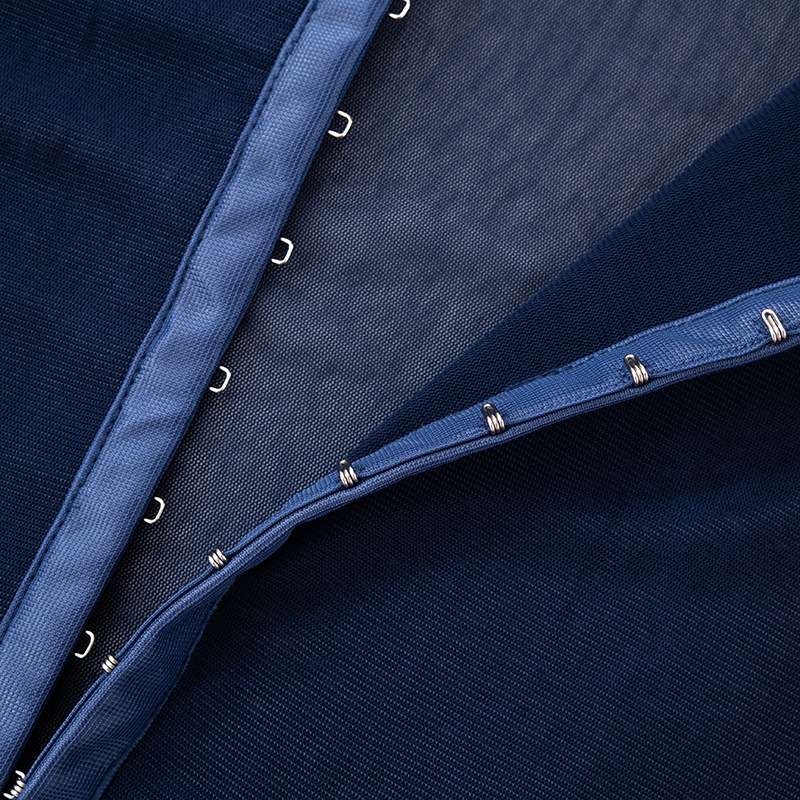 Sheer Mesh Bodysuit with Front Button Closure image 4