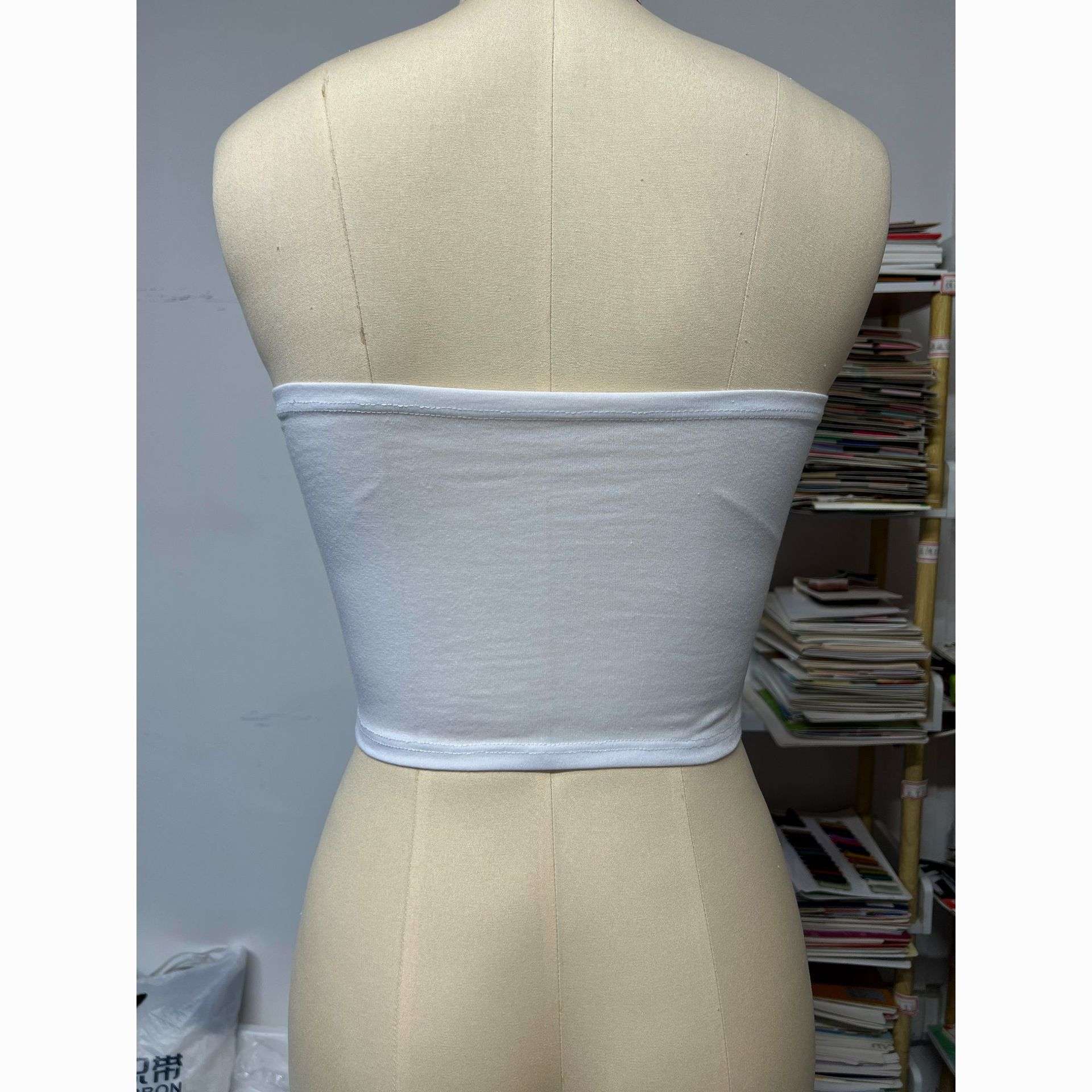 Strapless Top with Print image 4