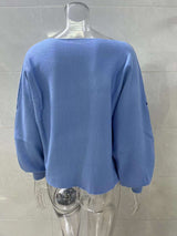 Loose Lantern Sleeve Pullover Sweater image 8
