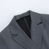 Latest Fashion Flower Detail Belt Blazer image 4